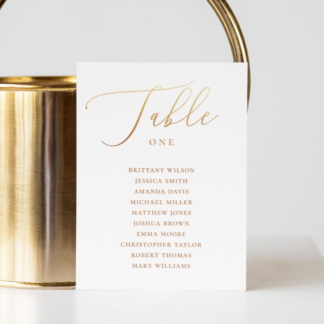 Convite Gráfico de Casamento de Caligrafia Dourada Formal (Criador carregado)