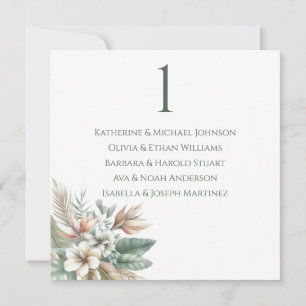 Convite Gráfico de Casamento-Elegância Tropical