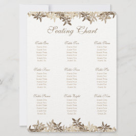 Convite Gráfico de Folhas Florais Estrilizadas de Tan e Br