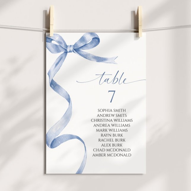 Convite Gráfico de Número de Tabela do Arco Azul (Criador carregado)