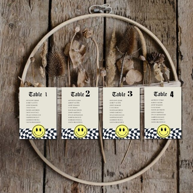 Convite Gráfico de números de tabela de verificação em pre (Criador carregado)