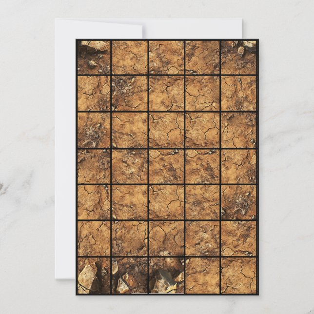 Convite Gráfico de Papel de Camisa 5x7 (Frente)