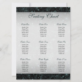 Convite Gráfico de Sentos Florais Pretos