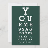 Gráfico de Visão de Olhos Verde Esmeralda com Mens