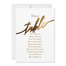 Gráfico Dourado Elegante de Mesa de Cabeça de Scri