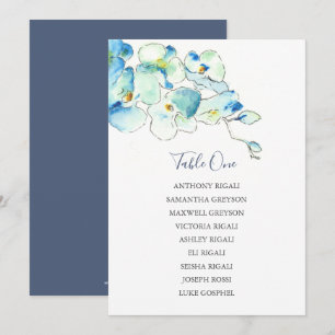 Convite Gráfico Floral de Casamento, Plano de Mesas