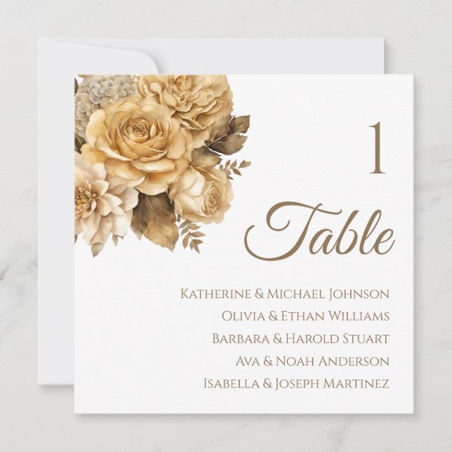 Convite Gráfico neutro de Buquê (Frente)