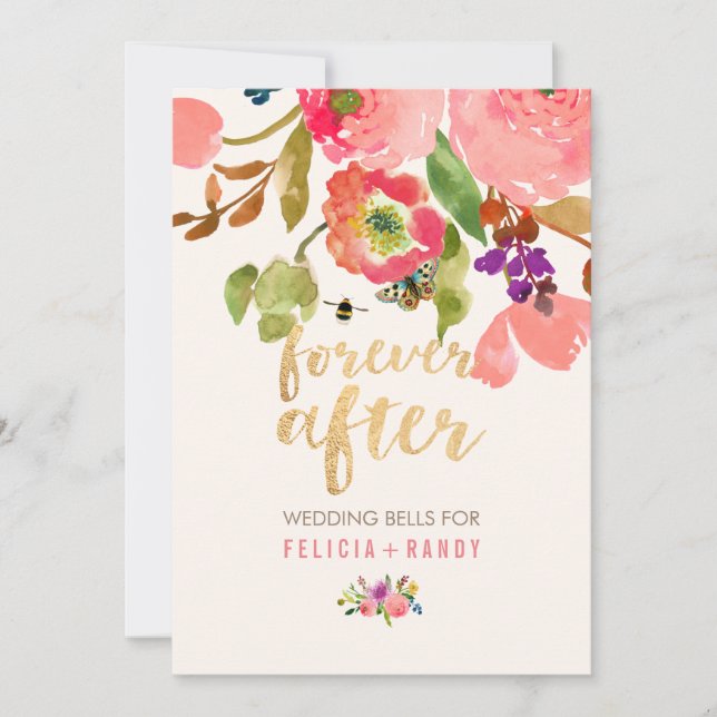 Convite Gráfico Ranunculus/DIY de Gráficos Rosa PixDezines (Frente)