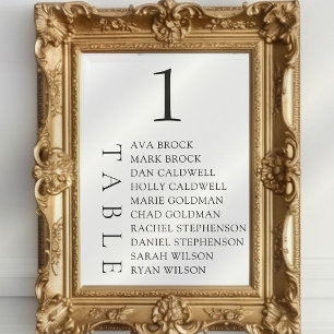 Convite Gráfico Sentado do Número Mínimo de Tabela de Text