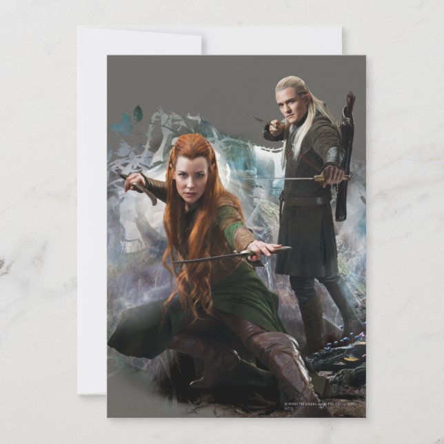 Convite Gráfico TAURIEL™ e LEGOLAS GREENLEAF™ (Frente)