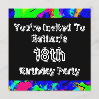 Convite Grafite ~ Festa