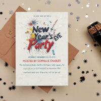 Grafite Vermelho e Beige, Festa de Véspera de Ano 