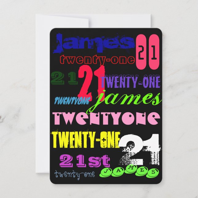 Convite Grafites 2øs no preto (Frente)