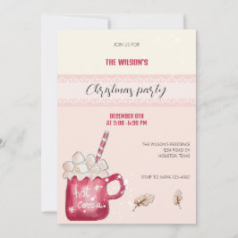 Convite Grama de canas de cacau quente e bonito