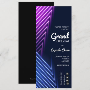Convite Grand Open Neon