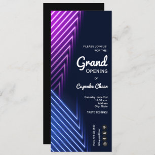 Convite Grand Open Neon