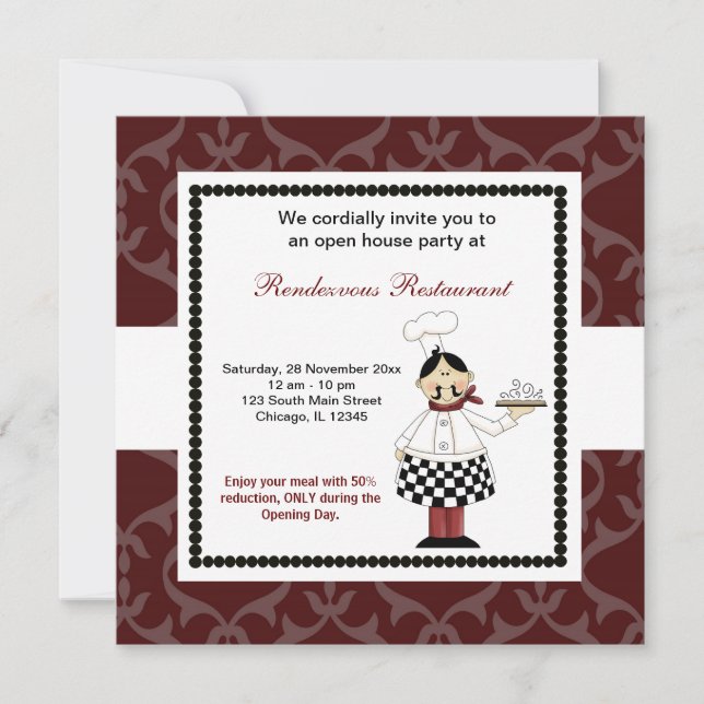 Convite Grande Abertura (Frente)