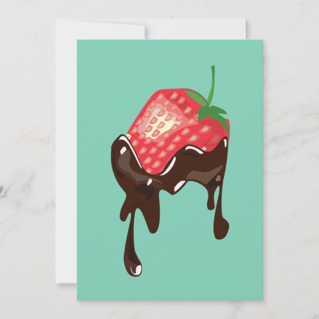 Convite Grande Abertura - Morango (Frente)