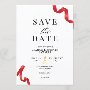 Convite Grande Abertura Salvar Data