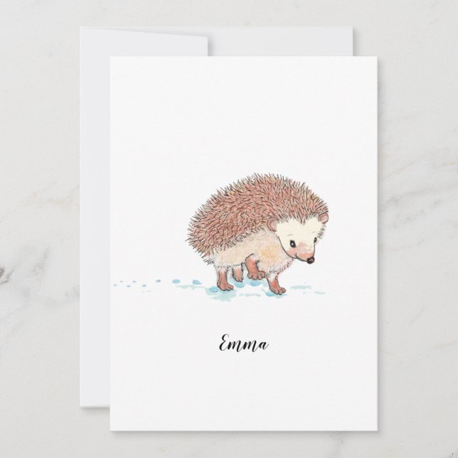 Convite Grande Aventura de Hedgehog (Frente)
