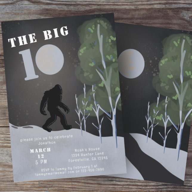Convite Grande Aventura Selvagem de Pé 10º Aniversário (Criador carregado)