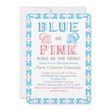 Grande Chá de fraldas Revelar Gênero Revelar Convi