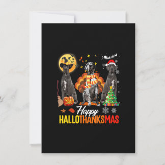 Convite Grande Dane Happy Hallothanksmas Halloween Thanksg