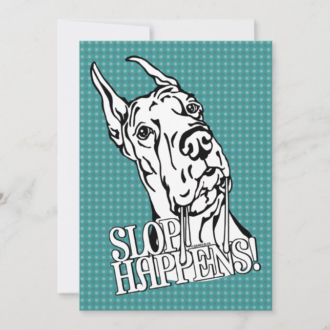 Convite Grande Dane Slop Acontece BW (Frente)