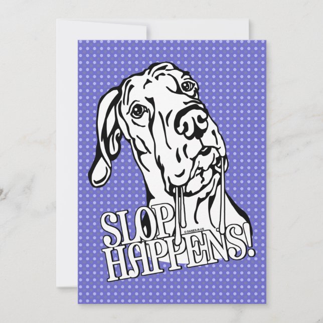 Convite Grande Dane Slop Acontece BW UC (Frente)