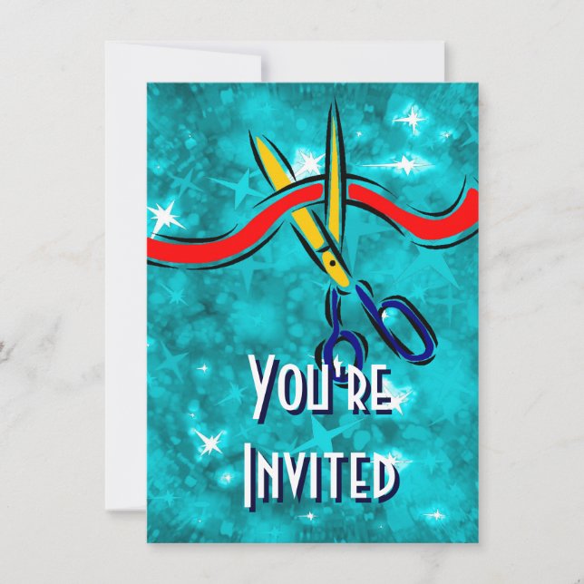 Convite Grande festa azul de lançamento (Frente)