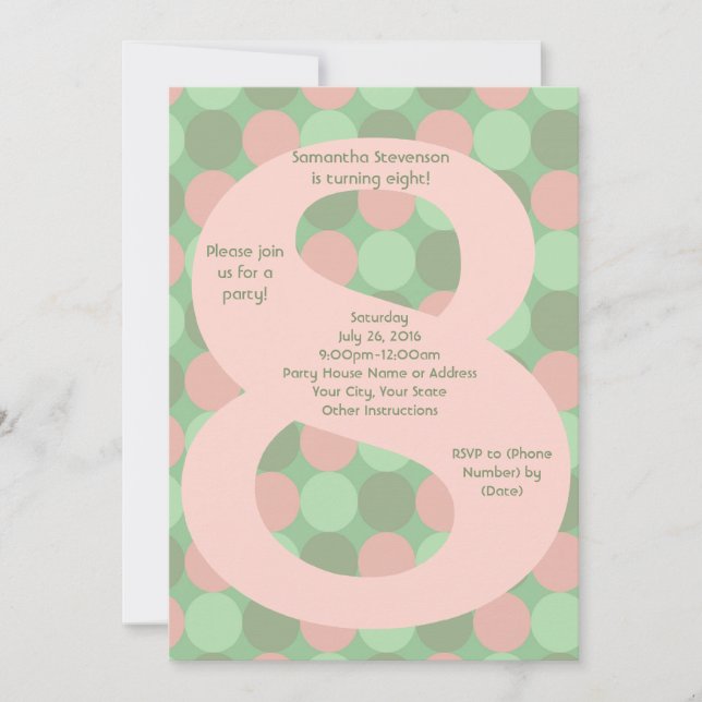 Convite Grande Festa de aniversário 8 (Frente)