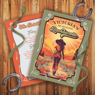 Convite Grande Festa de solteira de Cowgirl da Adventure