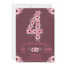 Grande Folhagem Verde de Flores Rosa de Aniversári