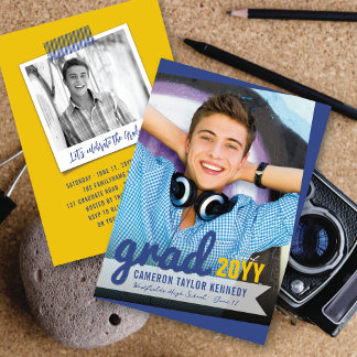 Convite Grande Formando Escreve Foto-Festa de formatura Mo