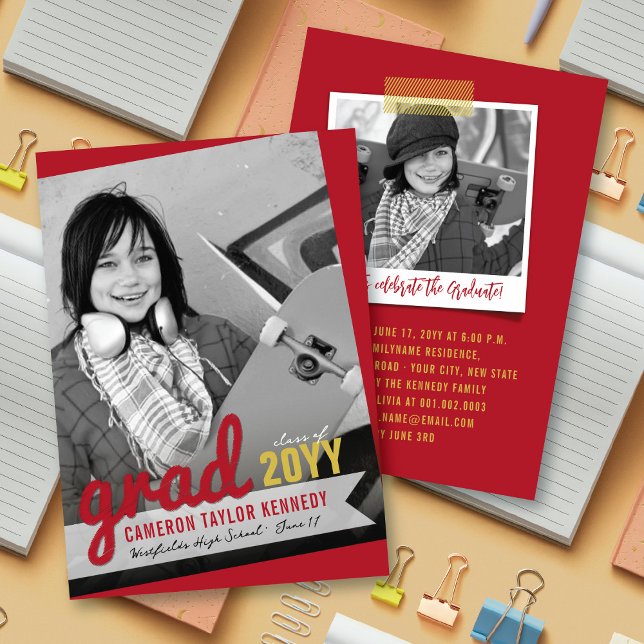 Convite Grande Formando Escreve Foto-Festa de formatura Mo (Criador carregado)