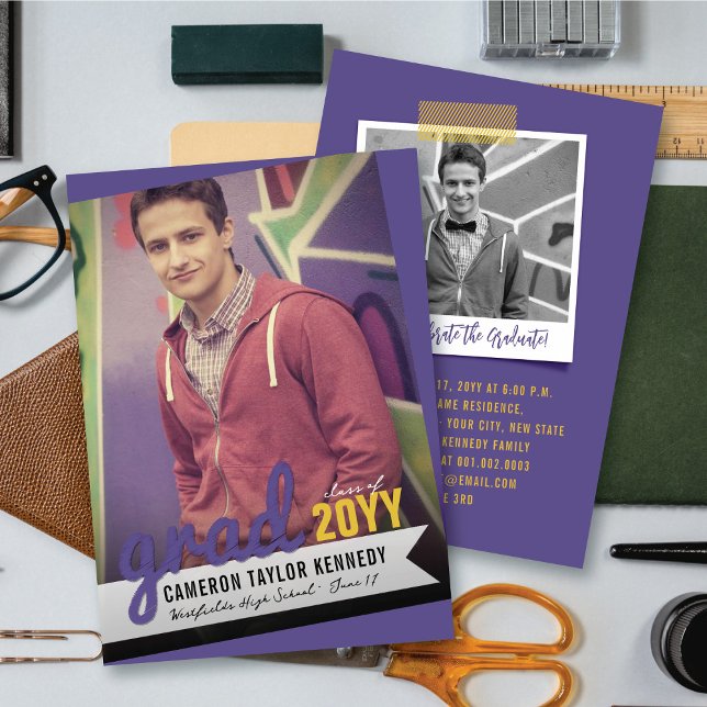 Convite Grande Formando Escreve Foto-Festa de formatura Mo (Criador carregado)