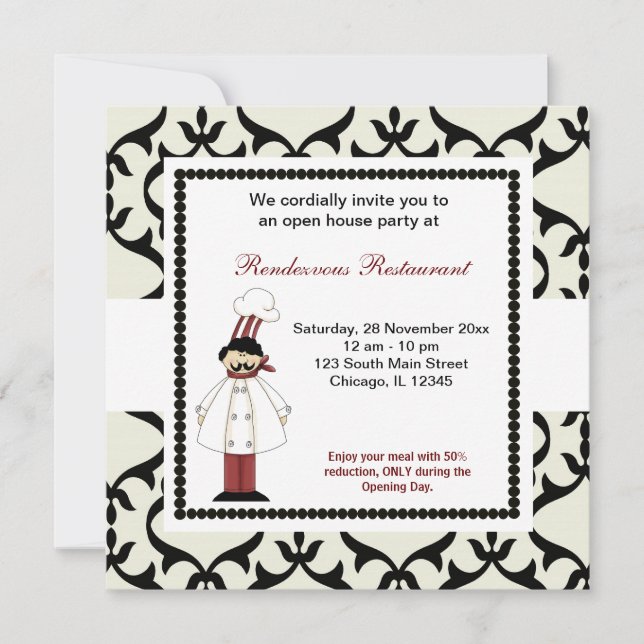 Convite Grande inauguração (Frente)