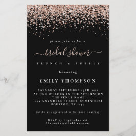 Convite Grande para Chá de panela de Rosa de Orçam