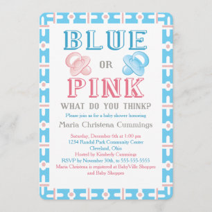 Convite Grande revele o chá de fraldas que o género revela