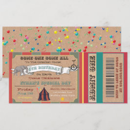 Convite Grande Show No Passado Do Circo Terra