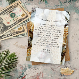 Convite Grande Starfish Beach Weding Wishing Card