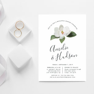 Convite Grandiflora do jantar de ensaio