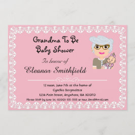 Convite GrandMa para ser Chá de fraldas