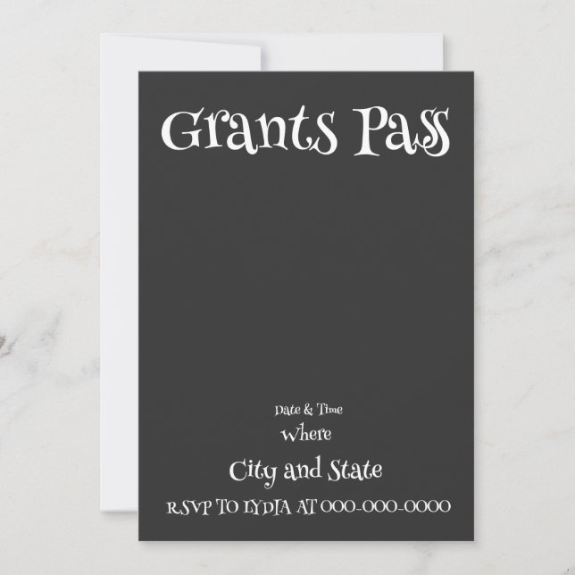 CONVITE GRANTS PASS (Frente)