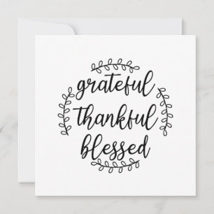 Convite Gratificado Agradecido Abençoado