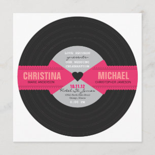 Convite gravado retro