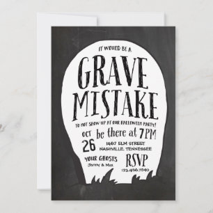 Convite Graveyard Stories Halloween Party