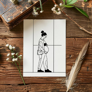 Convite Gravidez Mulheres grávidas Simples