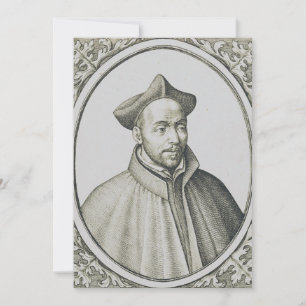 Convite Gravura de São Inácio de Loyola Arte Antiga