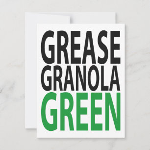 Convite graxa, granola, GREEN!